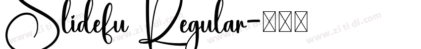 Slidefu Regular字体转换